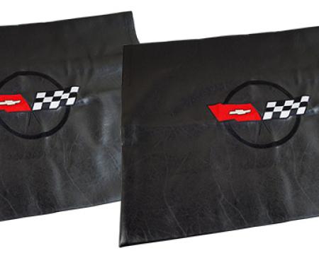 CA 1968-1982 Chevrolet Corvette Embroidered T Top Bags Black with 1982 Collector Edition Logo 41617