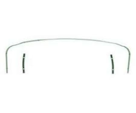 Firebird Convertible Top Rear Tack Strip Set, 1967-1969