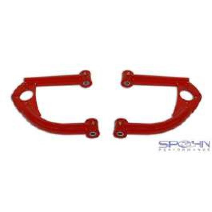 Firebird Upper Control Arms, Front, Tubular, Red, With Bushings, 1993-2002