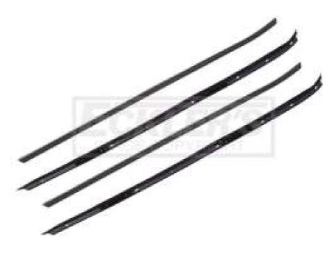 Firebird Inner & Outer Window Felt Weatherstrip Kit Without Chrome Moldings, 1970-1981