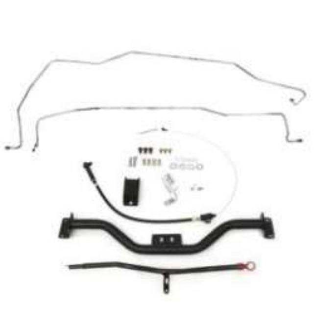 Firebird Automatic Transmission Crossmember Mega Kit, Tubular, Turbo Hydra-Matic 700R4 (TH700R4) & 4L60, 1967-1969