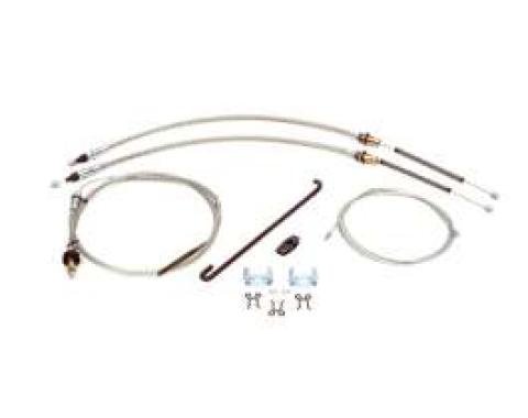 Firebird Parking Brake Cable System Kit, Complete, 1967-1969