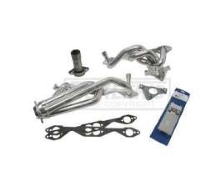Firebird LT-1 BBK Dual-Cat 1-5/8 Silver Ceramic Shorty Tuned Length Exhaust Header Kit, 1995-1997