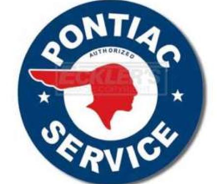 Pontiac Service Tin Sign