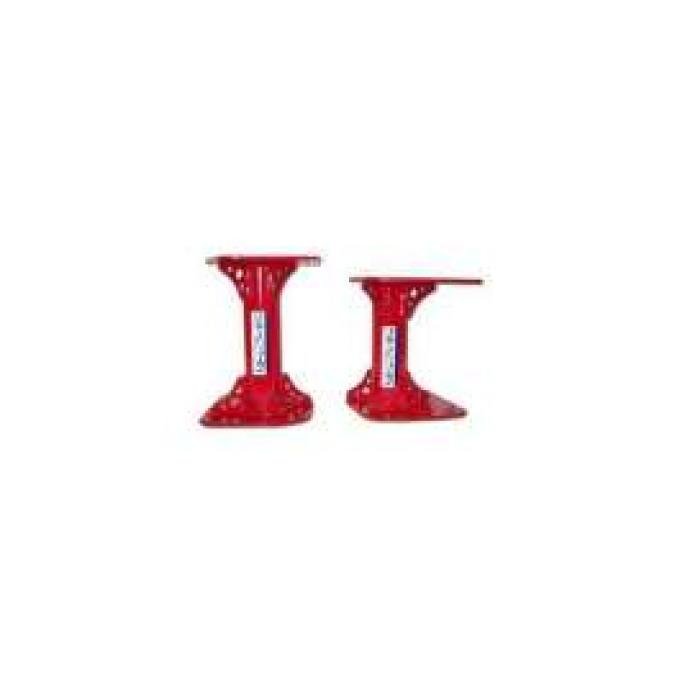 Firebird Motor Mounts, Solid, Tubular, Red, 1998-2002