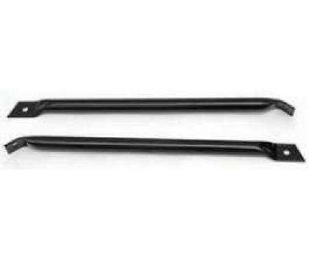 Firebird Fender To Radiator Support Bars, Black, 1967-1969