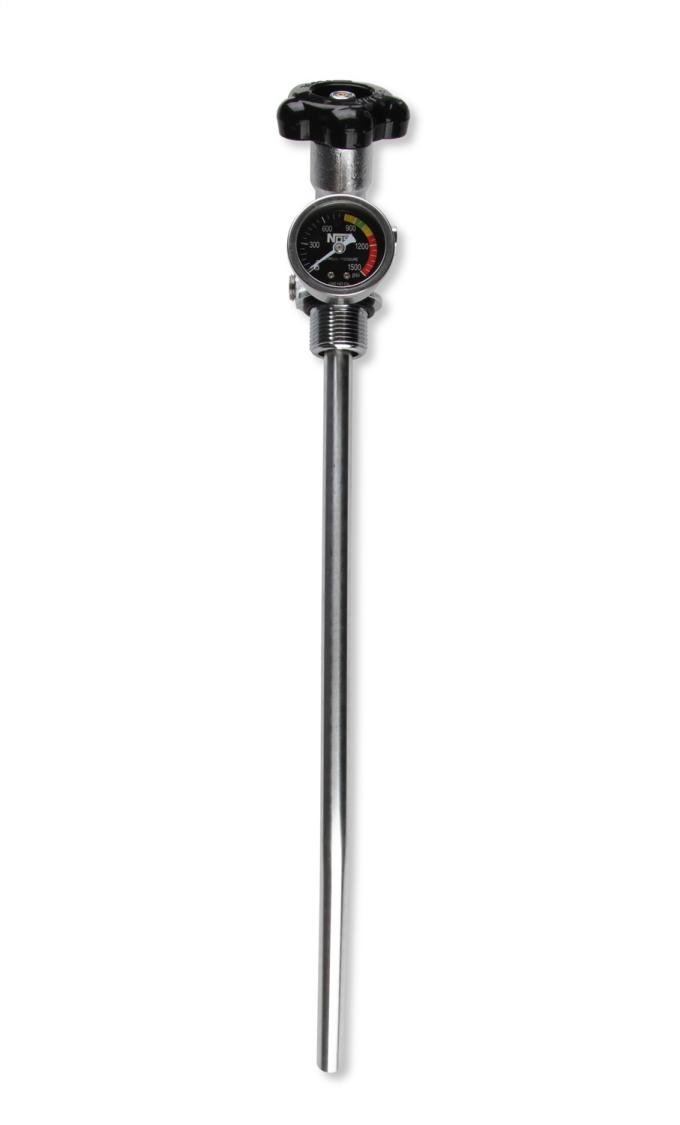 NOS 10 Lb. Bottle Super Hi-Flow Valve Assembly with Siphon Tube and Black Gauge 16137ABNOS