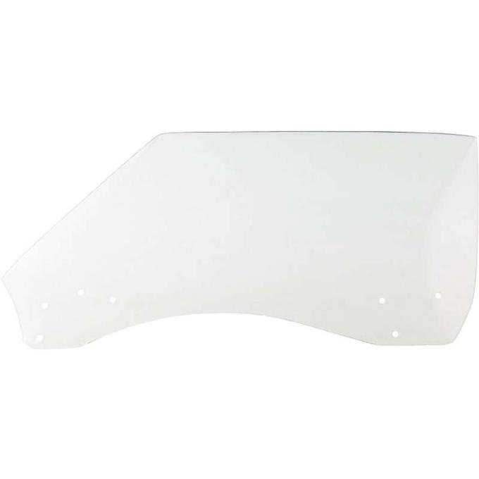 Firebird Door Window Glass, Clear, Coupe & Convertible, Left, 1968-1969