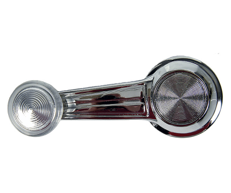 Camaro Window Crank Handle, With Clear Knob, Door Or Quarter, 1967-1981