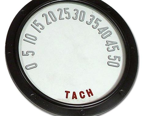 Trim Parts 1955-1957 Chevrolet Corvette Tachometer Face W/Numbers, Each 5112