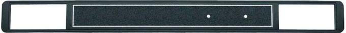 1973-80 Chevrolet/GMC Truck with AC Dash Plate - Black and Silver Finish