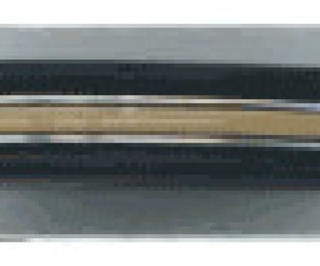 Dashtop Front Brushed Aluminum Inserts with Pull Straps Y