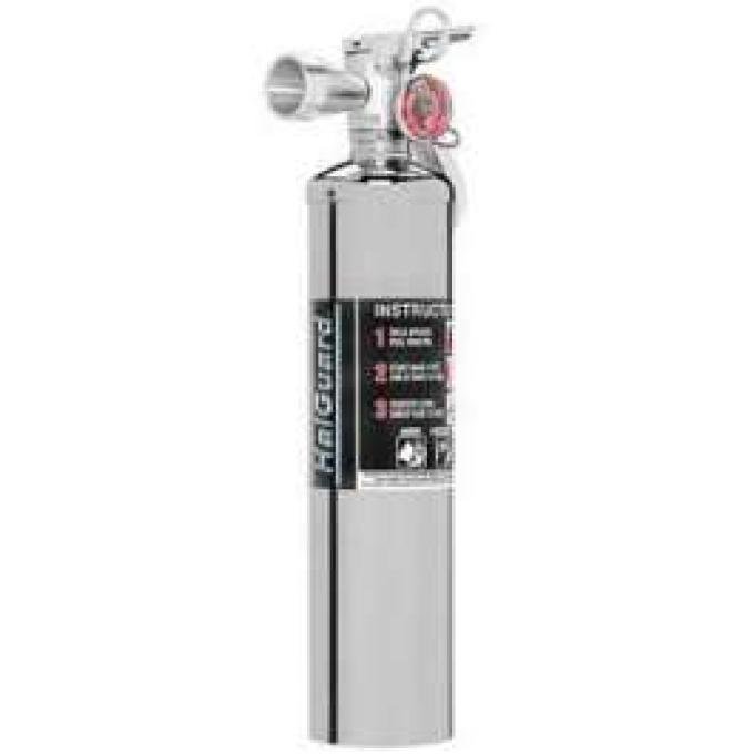 Fire Extinguisher, H3R Halguard, Chrome, 2.5 Lb.