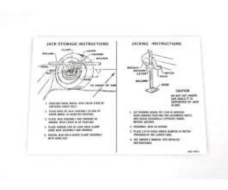 Decal - Jack Instructions - Regular Wheels