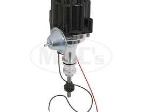 BILLET VACUUM ADVANCE DISTRIBUTOR 289/302-BLACK CAP