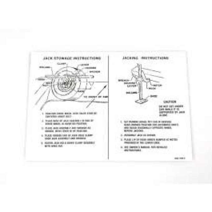 Decal - Jack Instructions - Regular Wheels