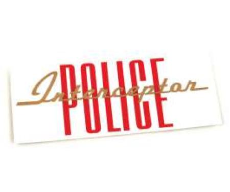 Valve Cover Decal - Police Interceptor
