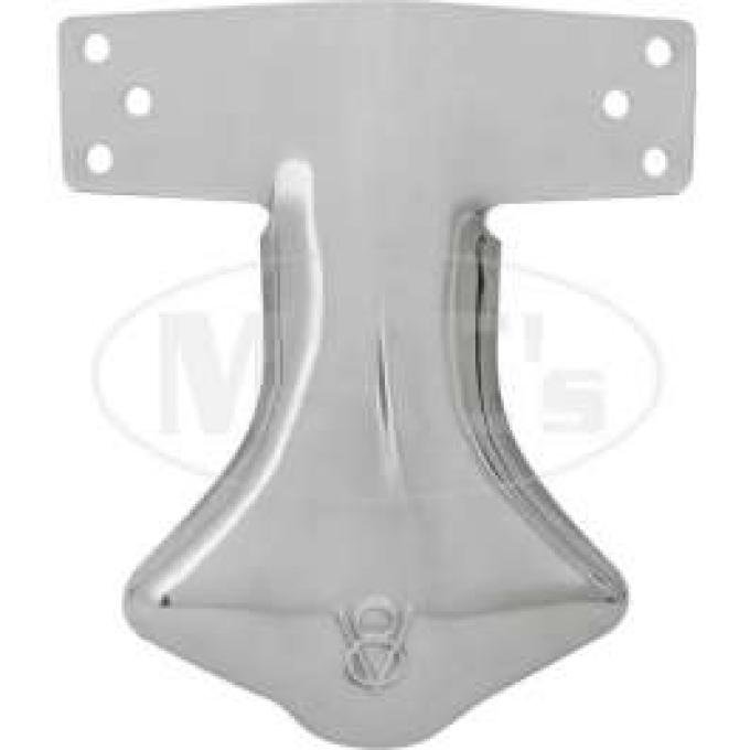 Exhaust Deflector - Stainless Steel - Stamped With V8 Logo
