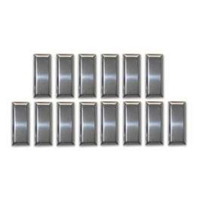 Bucket Seat Emblem, Set of 14, Hardtop, Galaxie, 1962-1963