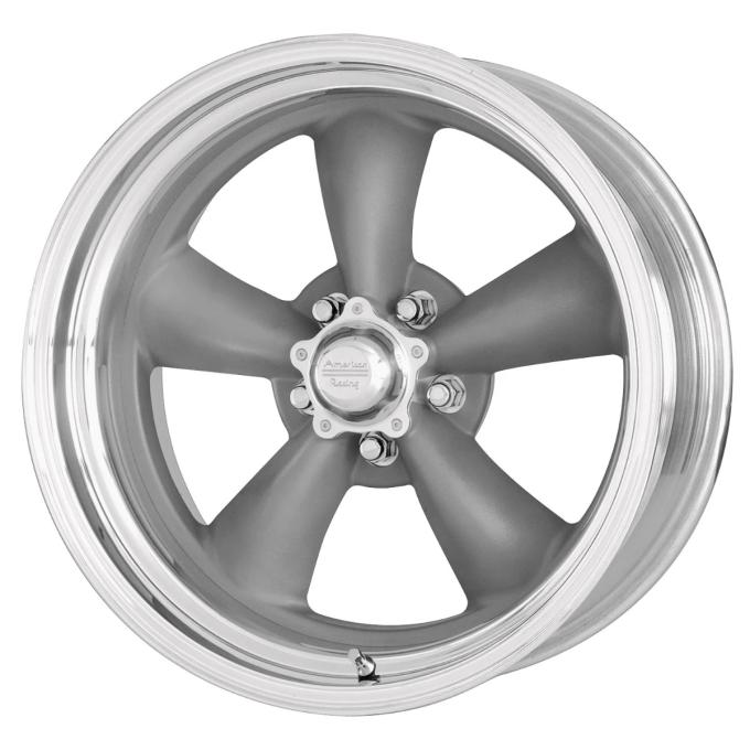 American Racing 18x8 VN215 Classic Torq Thrust II Gray/Machined 5x4.5 bolt 4.5" back 308146