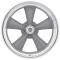 American Racing 18x8 VN215 Classic Torq Thrust II Gray/Machined 5x4.5 bolt 4.5" back 308146