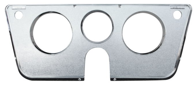 Key Parts '69-'72 3 Hole Dash Bezel (Chrome) 0849-176