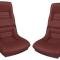 CA 1978-1982 Chevrolet Corvette Mounted Leather Seat Covers Leather/Vinyl Original 2" Bolster