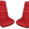 CA 1978-1982 Chevrolet Corvette Mounted Leather Seat Covers Leather/Vinyl Original 2" Bolster