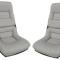 CA 1978-1982 Chevrolet Corvette Mounted Leather Seat Covers Leather/Vinyl Original 2" Bolster