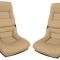 CA 1978-1982 Chevrolet Corvette Mounted Leather Seat Covers Leather/Vinyl Original 2" Bolster