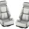 CA 1989-1992 Chevrolet Corvette Mounted Leather Seat Covers Standard