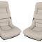 CA 1978-1982 Chevrolet Corvette Mounted Leather Seat Covers Leather/Vinyl Original 2" Bolster
