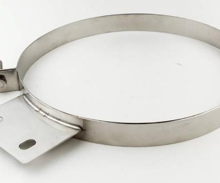 Pypes Diesel Stack Exhaust Clamp 6 in Polished 304 Stainless Steel Exhaust HSC006