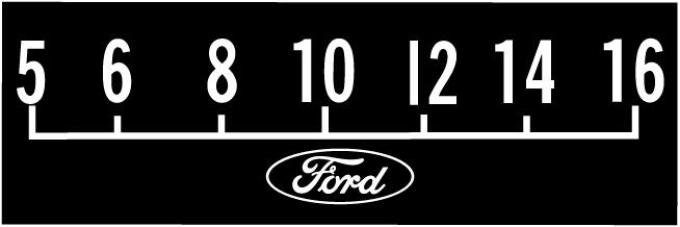 RetroSound Ford Logo Screen Protector Late 1960's to Mid 1970's with Classic Ford Oval, Pkg of 3