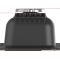 Holley Valve Covers, Muscle Series, Finned, SBC, Satin Black Machined 241-135