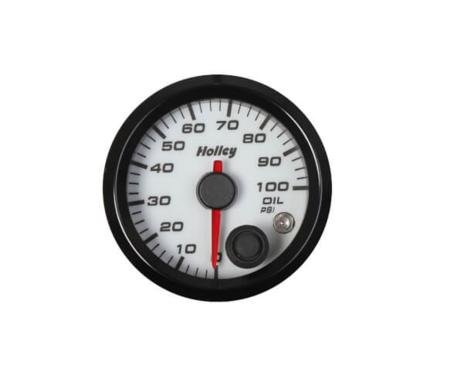 Holley Analog Style Oil Pressure Gauge 26-601W