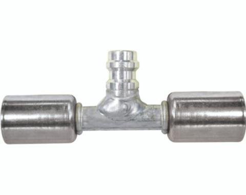 Vintage Air Beadlock O-Ring Fittings with 134a Service Ports NO 6 Hose Fitting - In-Line With Service Port 35825-VUG