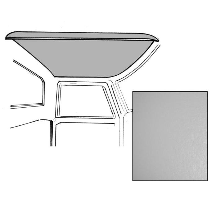 Dennis Carpenter Headliner - Gray - Non-Perforated - 1973-79 Ford Truck D3TZ-1051990-B
