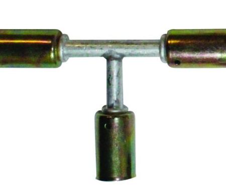 Vintage Air Beadlock Male T-Fitting NO 6 Reduced Barrier Hose 358281