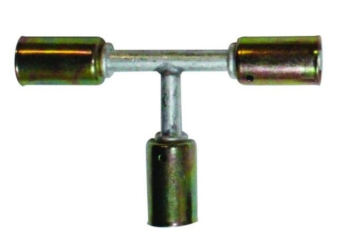 Vintage Air Beadlock Male T-Fitting NO 6 Reduced Barrier Hose 358281