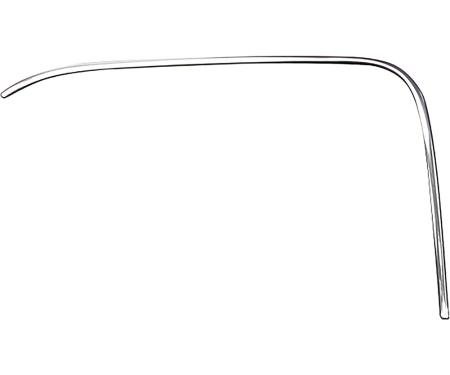 OER 1974-91 Chevrolet, GMC Truck, SUV, Roof Drip Rail Molding, Stainless Steel, LH 342031