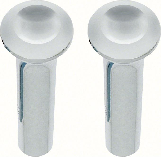 OER 1964-74 Mopar A/B-Body Door Lock Knobs Chrome Pair MD701
