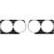 OER 1966 Impala, Bel Air, Biscayne, Caprice, Headlamp Bezels , Pair C1724