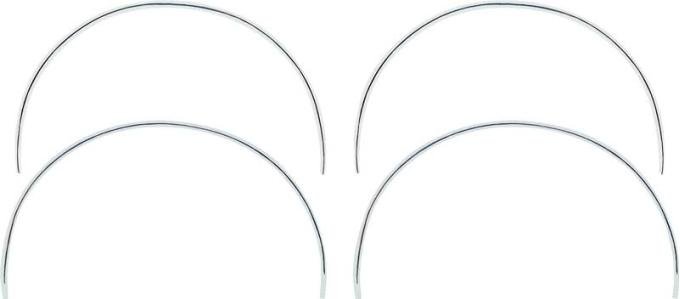 Redline Restomotive® 1967-1968 Camaro / Firebird (Except 68 Rally Sport) 4 Piece Wheel Opening Molding Set