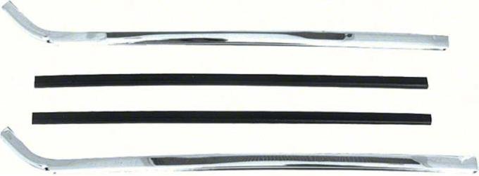 1967-1969 Camaro / Firebird & 1966-1967 GM A-Body Quarter Window Vertical Moldings
