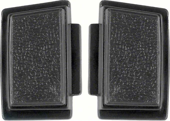 OER 1969-70 Standard Steering Wheel Horn Buttons Black (pair) K213