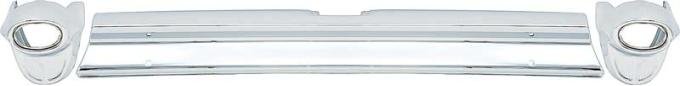 OER 1957 Chevrolet Bel Air, 150, 210, Rear Bumper Set, Hardtop, Sedan, Convertible, 3 Piece OE Design TF400240