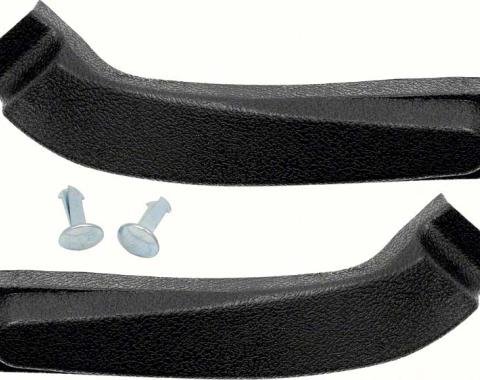 OER 1967-70 Camaro / Firebird Black Bucket Seat Side Bracket Covers 7684910