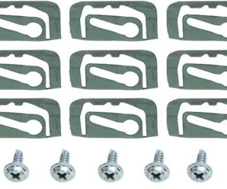 OER 1967 Impala / Full Size Back Glass Molding Clips Set B1418