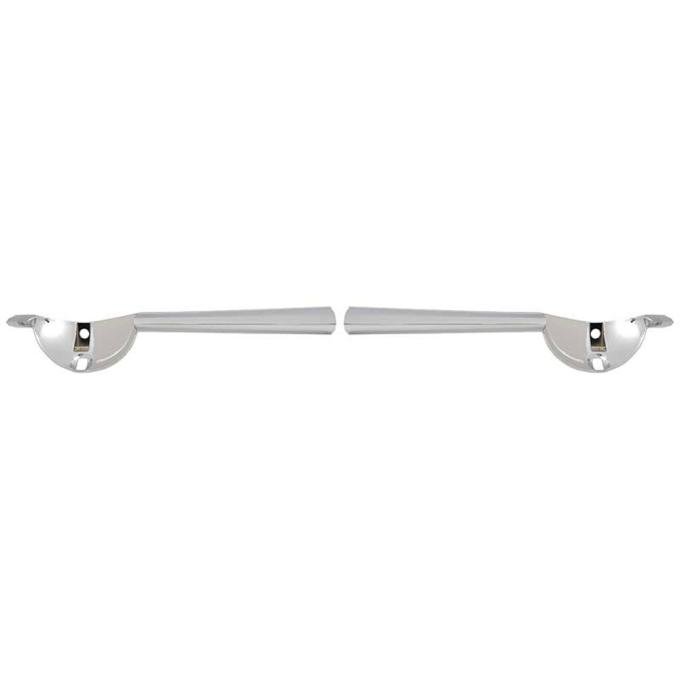 OER 1965 GT Mustang Chrome Die-Cast Fog Lamp Bars, Pair GT2